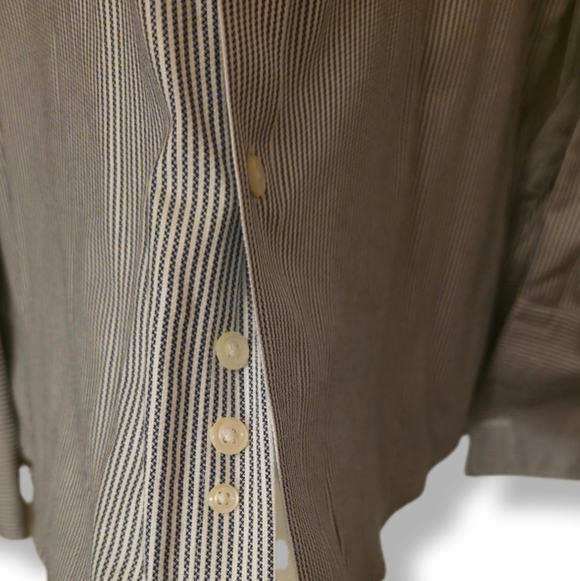 Joseph & Feiss Men's Size 19 Tall Classic Striped Dress Shirt Shirt - Picture 6 of 7